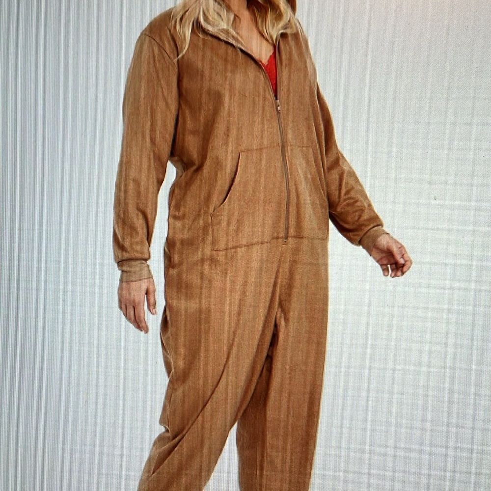 New! Torrid Tan Fleece Sloth Sleep Onesie Size 3/4 NWT - Picture 3 of 11